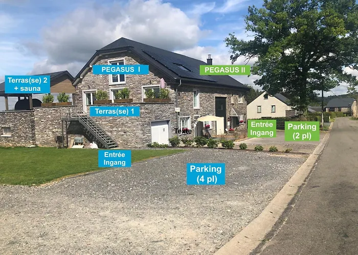 Apartmán Pegasus I - 2 De Luxe, Cuisine, Salon, 2 Terrasses Et Sauna Vielsalm